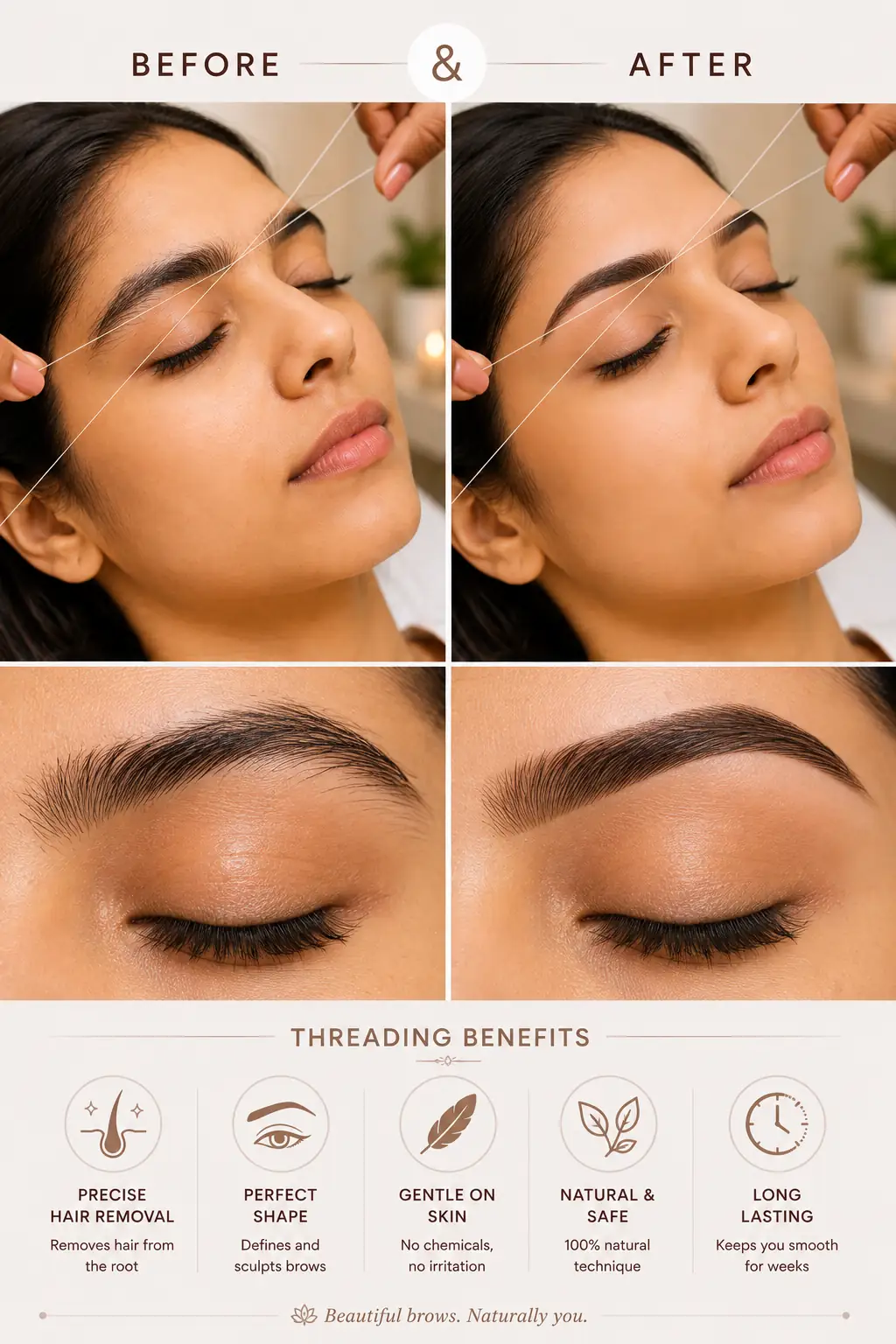 Professional Threading before after Weybridge